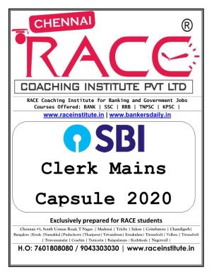 Clerk Mains Capsule 2020