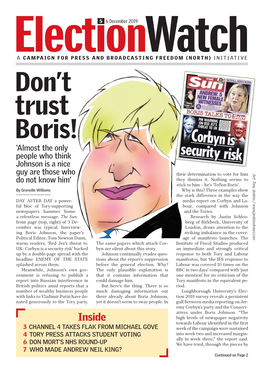 Don't Trust Boris!