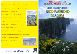 THE BURREN and CLIFFS of MOHER GEOPARK Wild Plants of the Burren and the Aran Islands Nelson, Charles