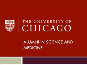 ALUMNI in SCIENCE and MEDICINE Table of Contents