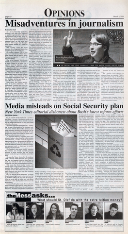 Media Misleads on Social Security Plan