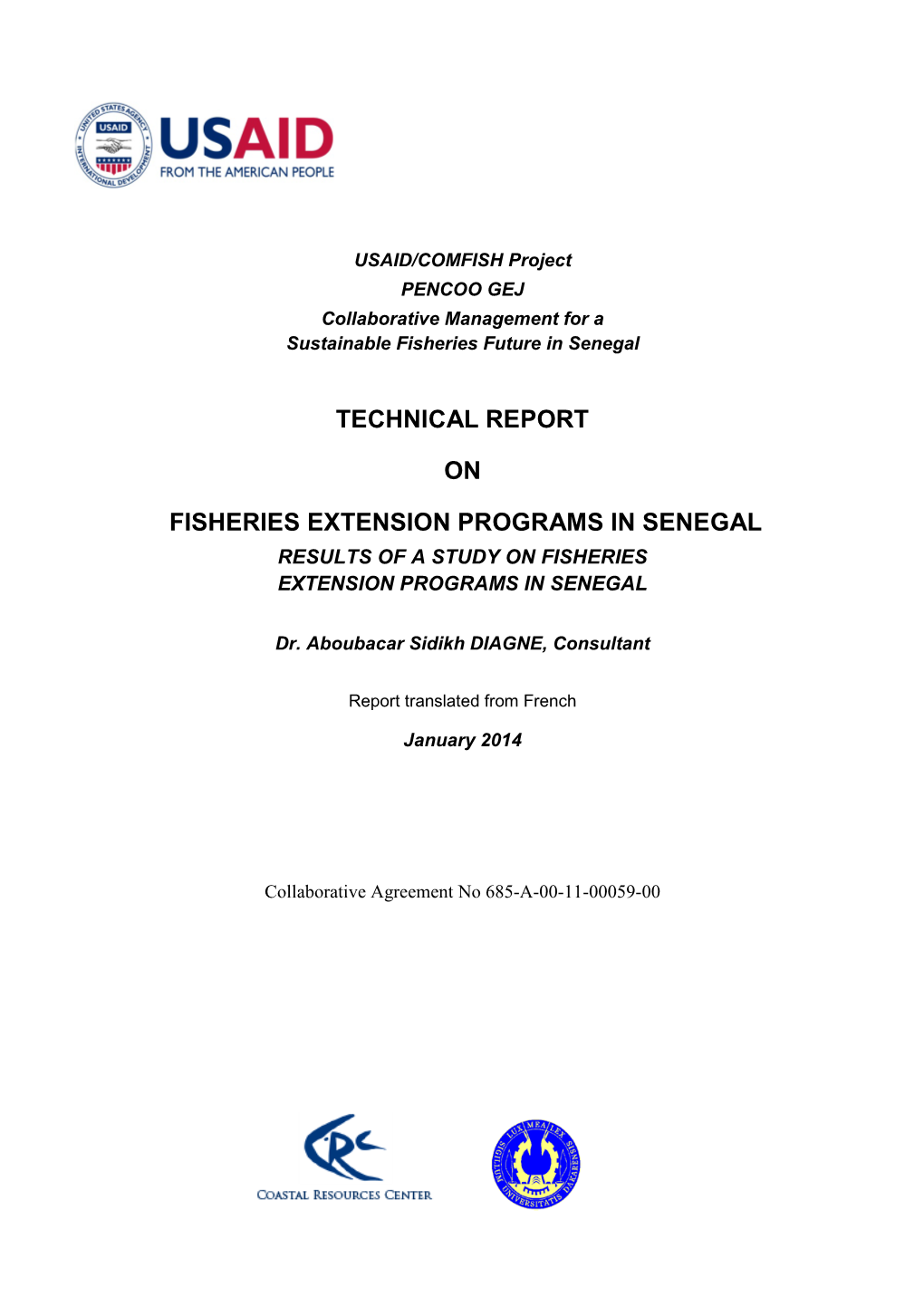 USAID/COMFISH: Technical Report on Fisheries Extension Programs In