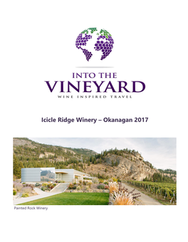 Icicle Ridge Winery – Okanagan 2017