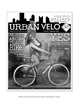 Download This Issue for Free Online URBANVELO.ORG