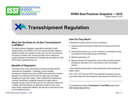 Transshipment Regulation