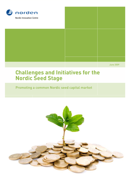 Challenges and Initiatives for the Nordic Seed Stage