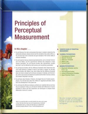 Principles of Perceptual Measurement