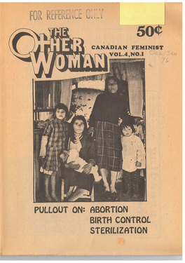 The Other Woman CANADIAN FEMINIST VOL 4, No 1
