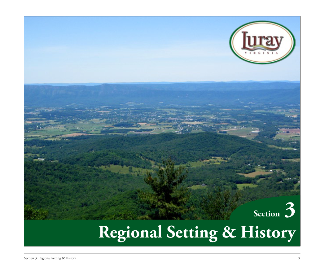 Regional Setting & History