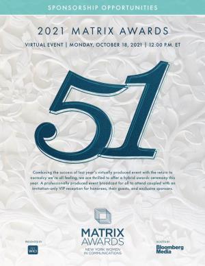 2021 Matrix Awards