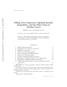 Filling Area Conjecture, Optimal Systolic Inequalities, and the Fiber