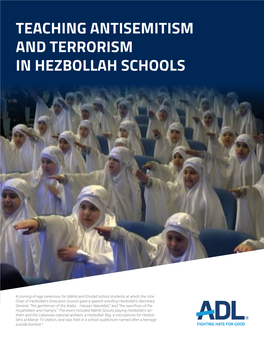 Teaching Antisemitism and Terrorism in Hezbollah Schools