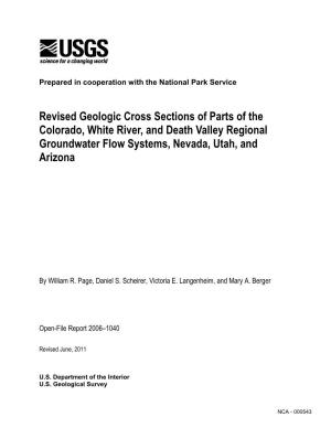 Revised Geologic Cross Sections of Parts of the Colorado, White River, and Death Valley Regional Groundwater Flow Systems, Nevada, Utah, and Arizona