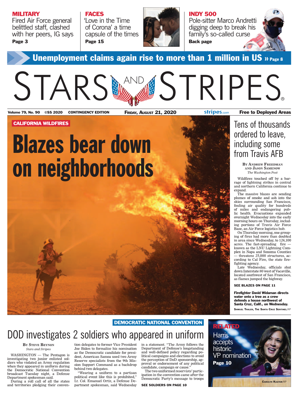 Blazes Bear Down on Neighborhoods