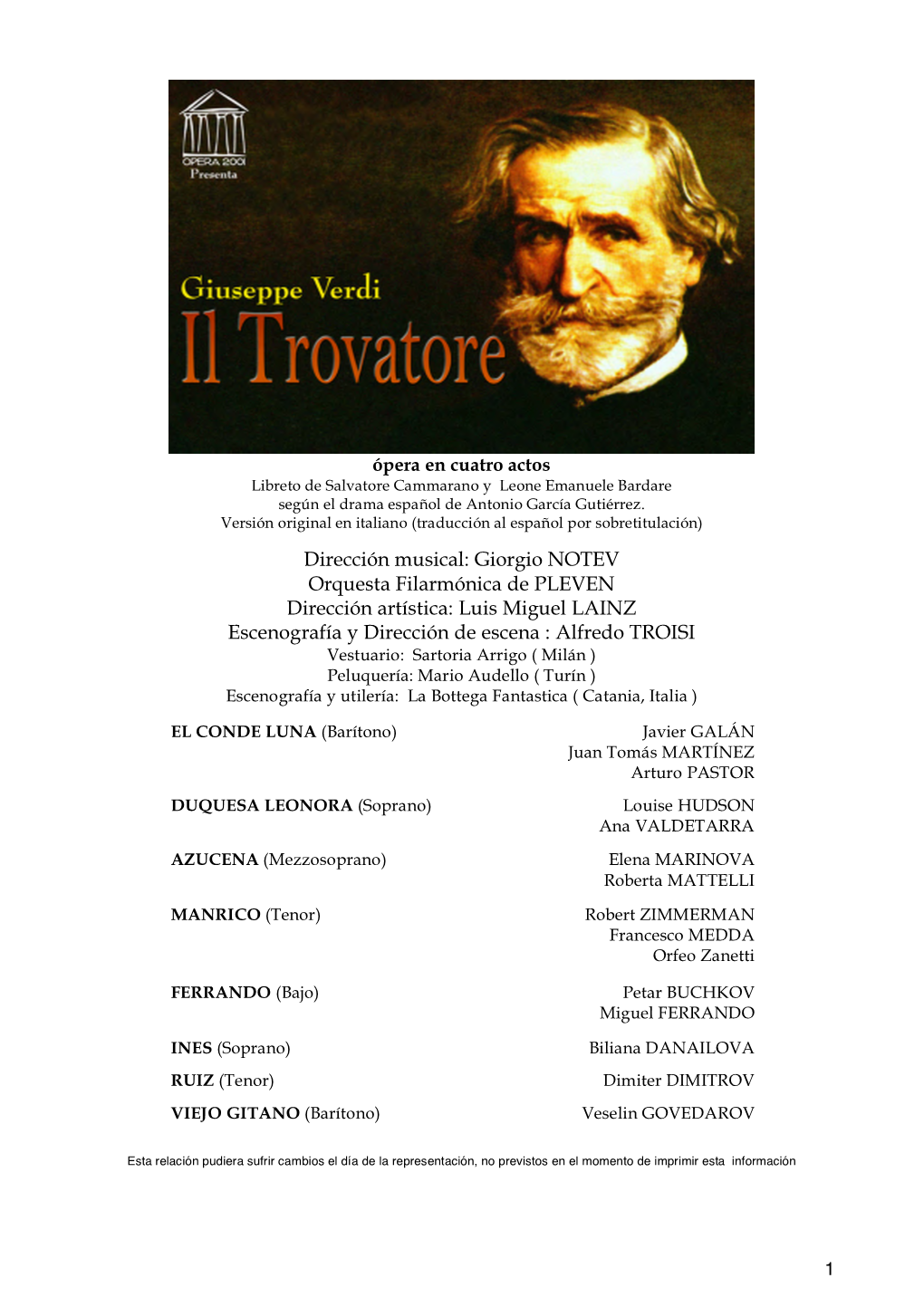 Dossier Trovatore