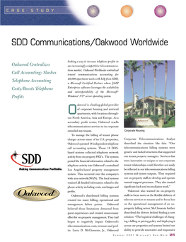 SDD Communications/Oakwood Worldwide