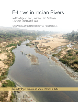 E-Flows in Indian Rivers- Methodologies, Issues, Indicators