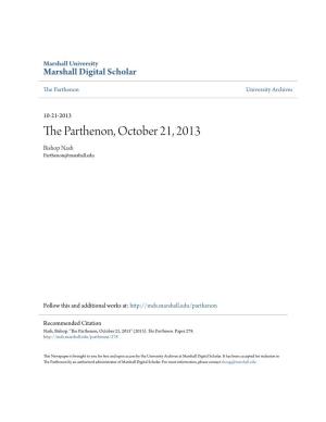 The Parthenon, October 21, 2013