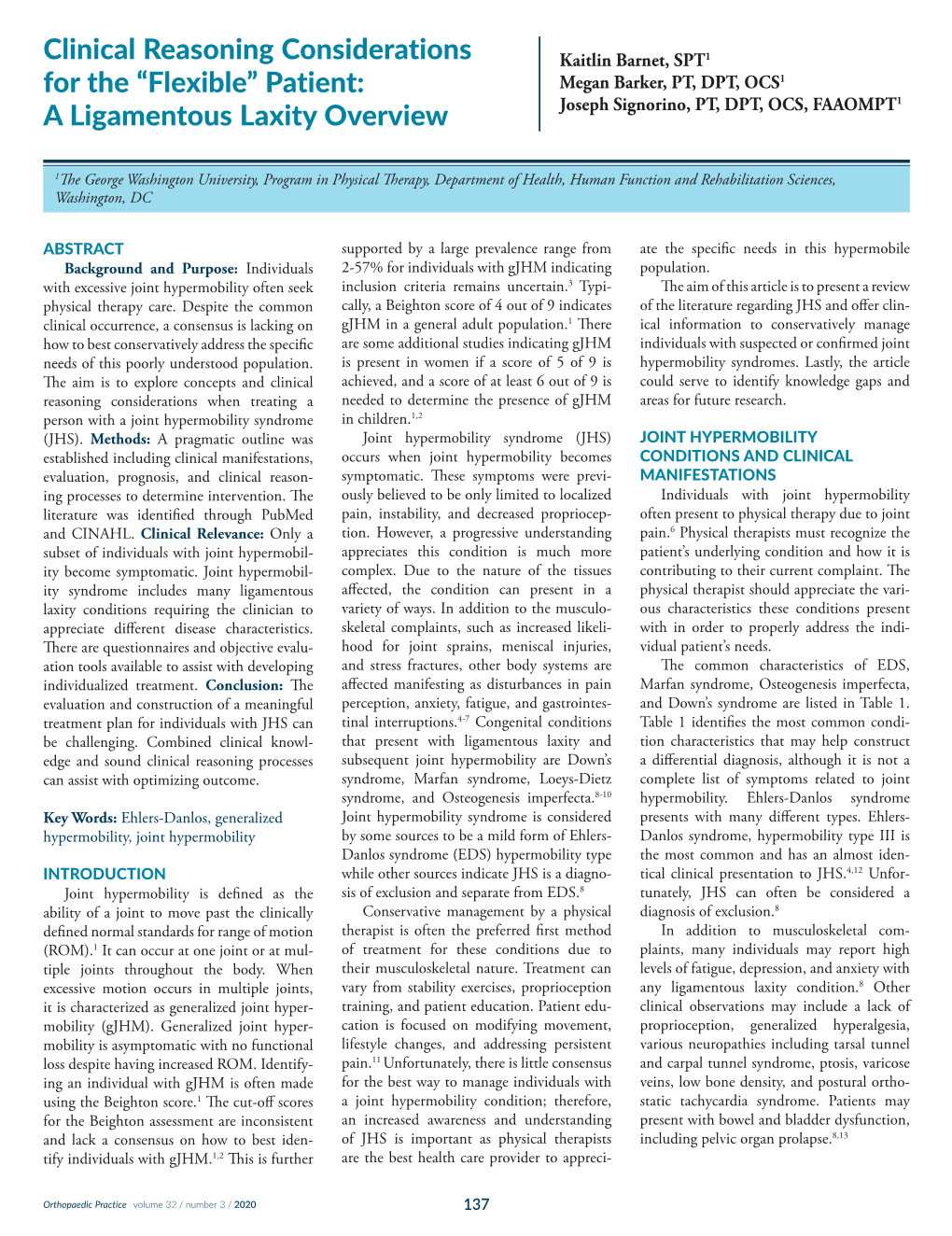 Clinical Reasoning Considerations For