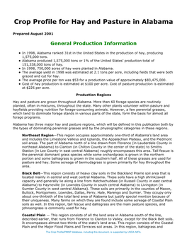 Crop Profile for Hay & Pasture in Alabama