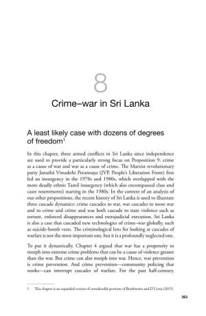 8. Crime–War in Sri Lanka