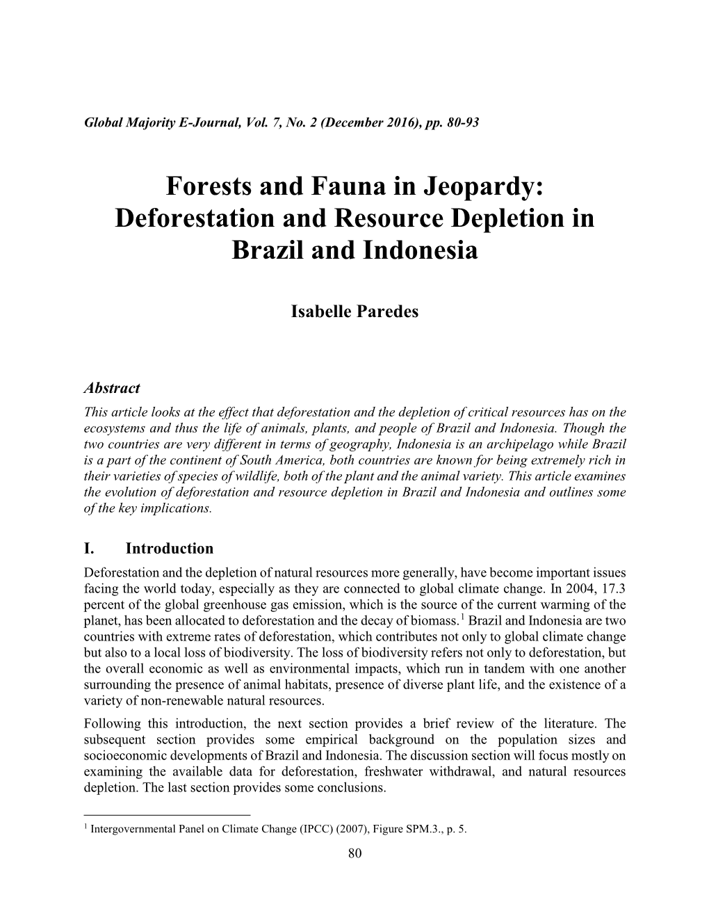 Deforestation and Resource Depletion in Brazil and Indonesia