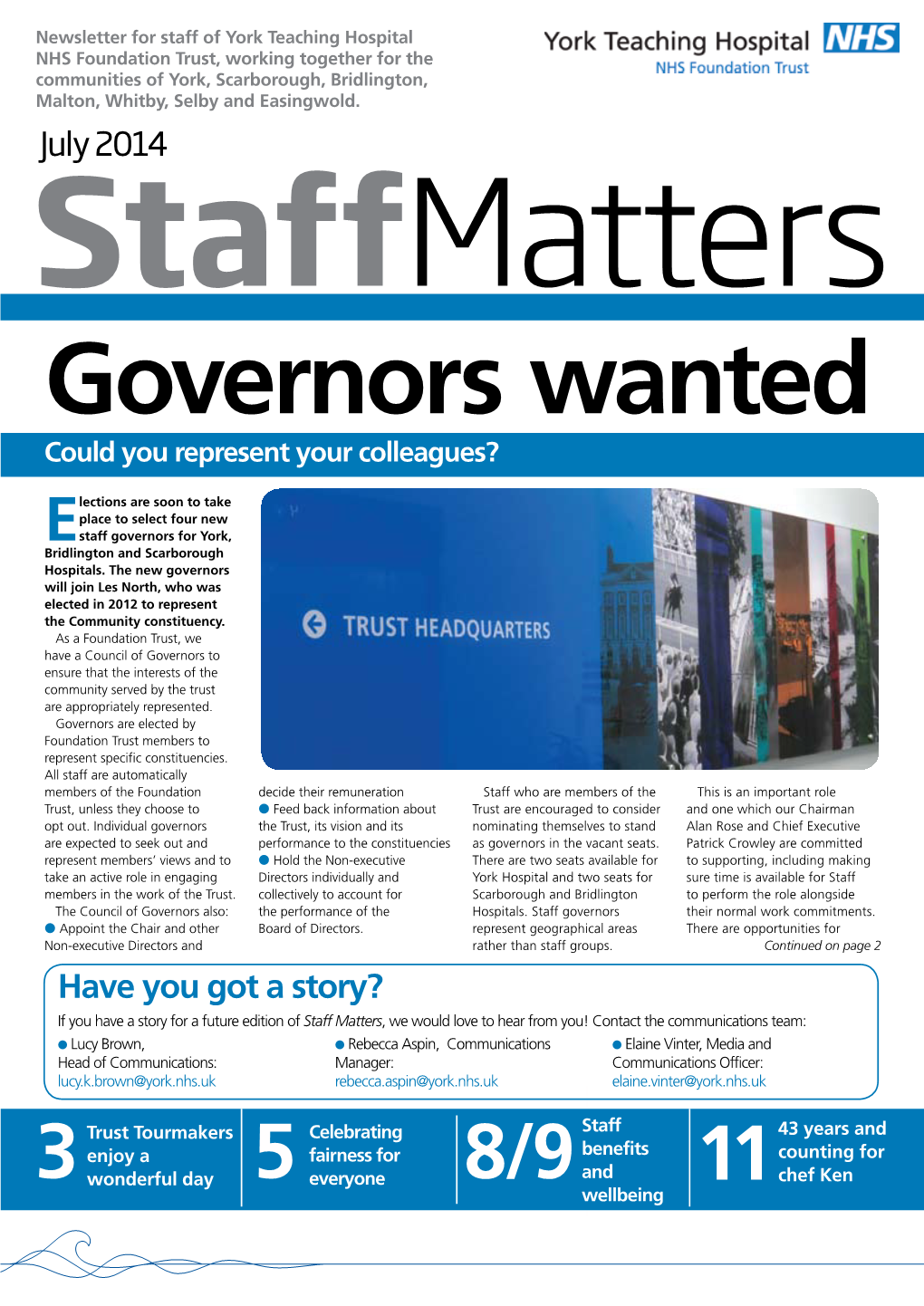 July 2014 Staffmatters Governors Wanted Could You Represent Your Colleagues?