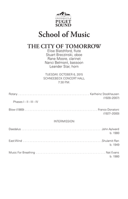 The City of Tomorrow Woodwind Quintet