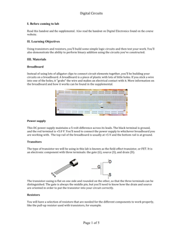 Digital Circuits