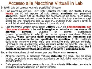 Accesso Alle Macchine Virtuali in Lab Vela