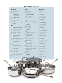 Print Cookware List