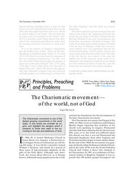 The Charismatic Movement— of the World, Not of God