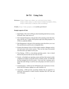 36-711 Using Unix