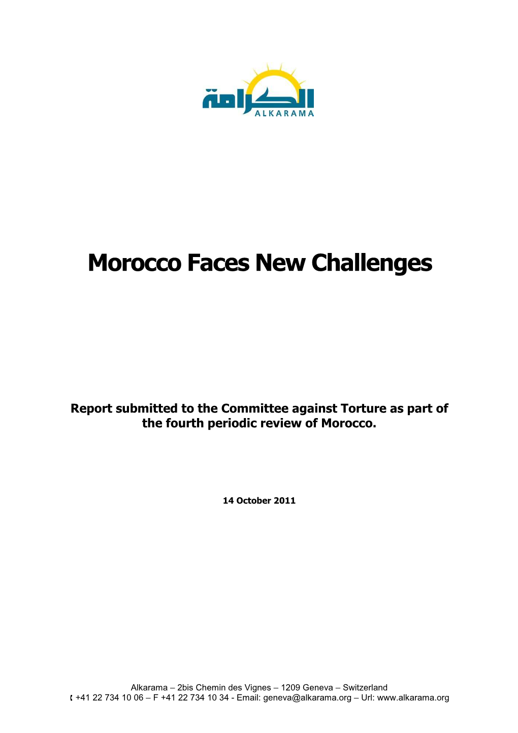 Morocco Faces New Challenges
