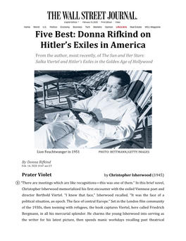 Donna Rifkind's