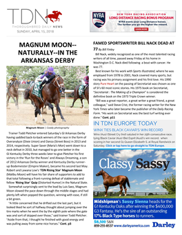 Magnum Moon-- Naturally--In the Arkansas Derby