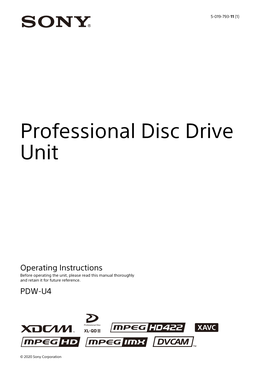 Professional Disc Drive Unit