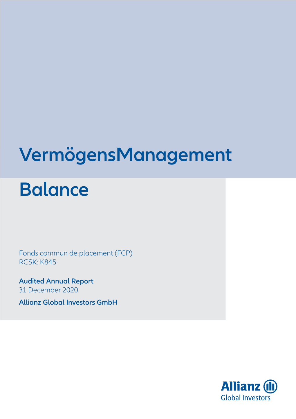 Vermögensmanagement Balance