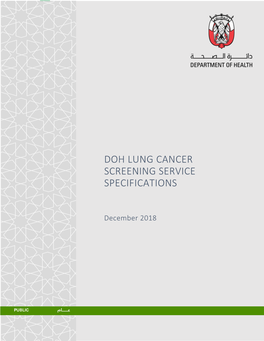 Doh Lung Cancer Screening Service Specifications