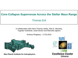 Core-Collapse Supernovae Across the Stellar Mass Range