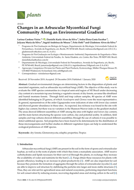 Changes in an Arbuscular Mycorrhizal Fungi Community Along an Environmental Gradient