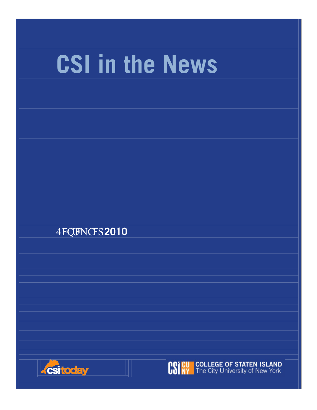 CSI in the News