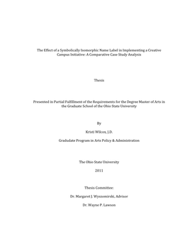 Ii the Effect of a Symbolically Isomorphic Name Label In