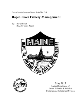 Rapid River Fishery Managment