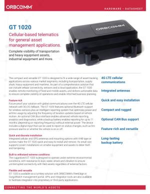 GT 1020 Datasheet