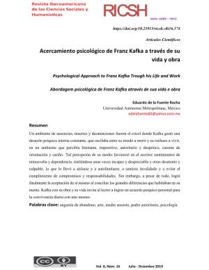 Acercamiento Psicológico De Franz Kafka a Través De Su Vida Y Obra