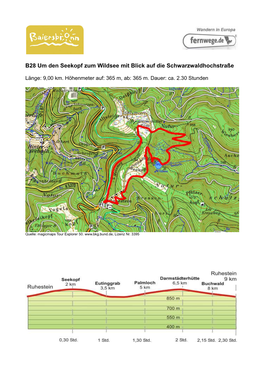 B28 Um Den Seekopf Zum Wildsee Mit Blick Auf Die Schwarzwaldhochstraße