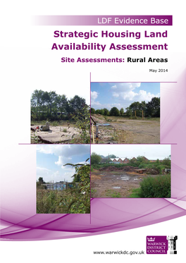 Strategic Housing Land Availability Assessment Site Assessments: Rural Areas