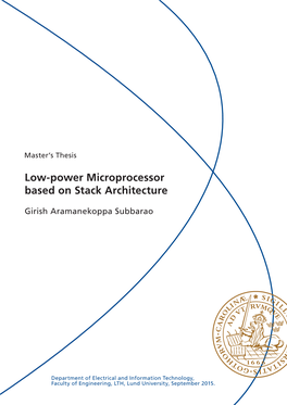 Low-Power Microprocessor Based on Stack Architecture