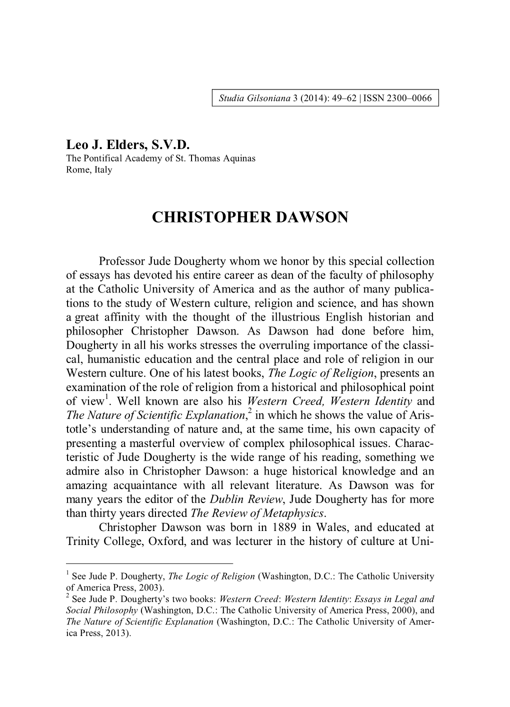 Christopher Dawson